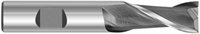 HIGH SPEED STEEL 2 FLUTE END MILLS IN METRIC SIZES - CENTER CUTTING
